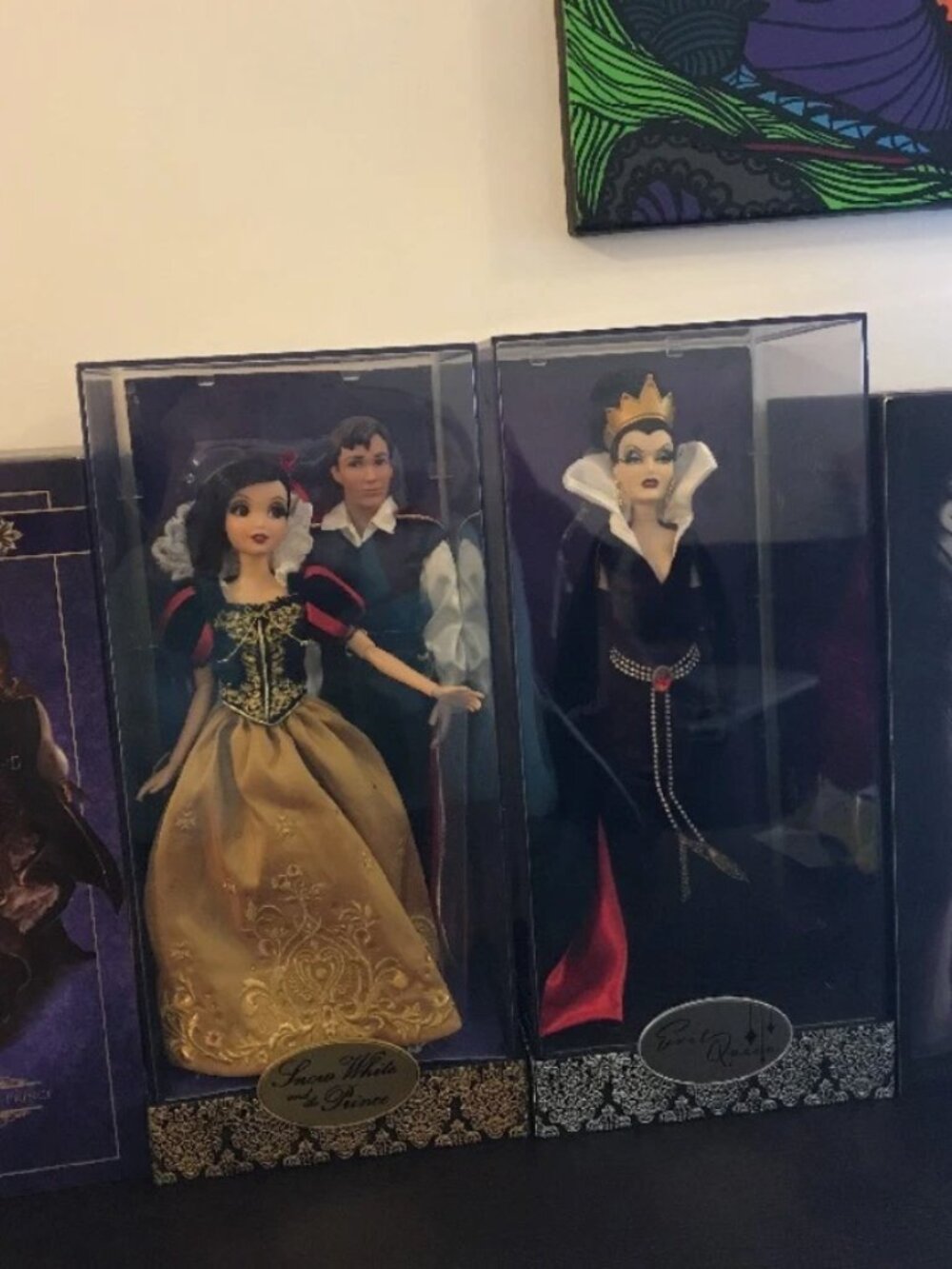 Limited Edition Disney Snow White, Prince Charming and Evil Queen Doll 12”